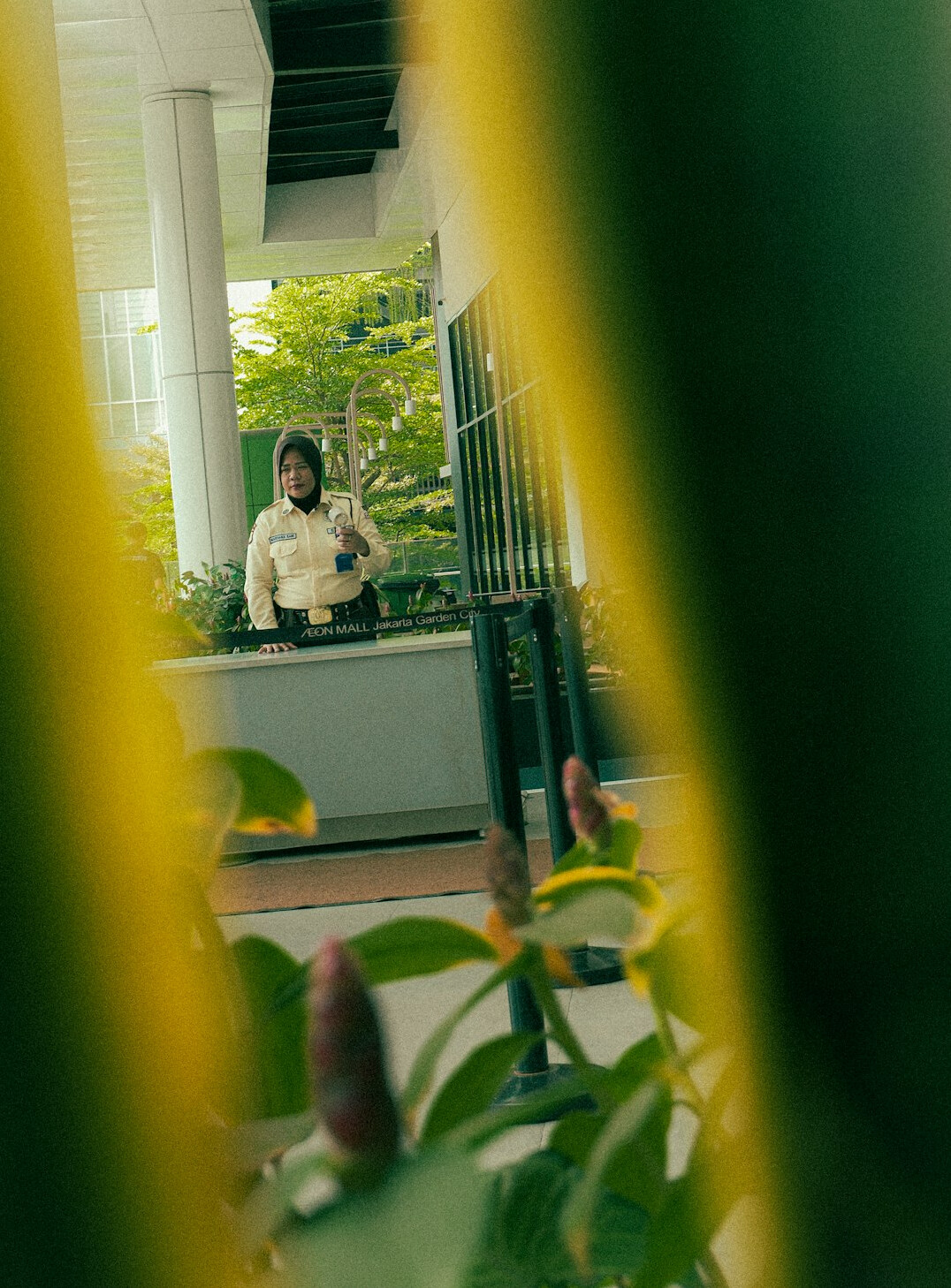 store detective watching customers